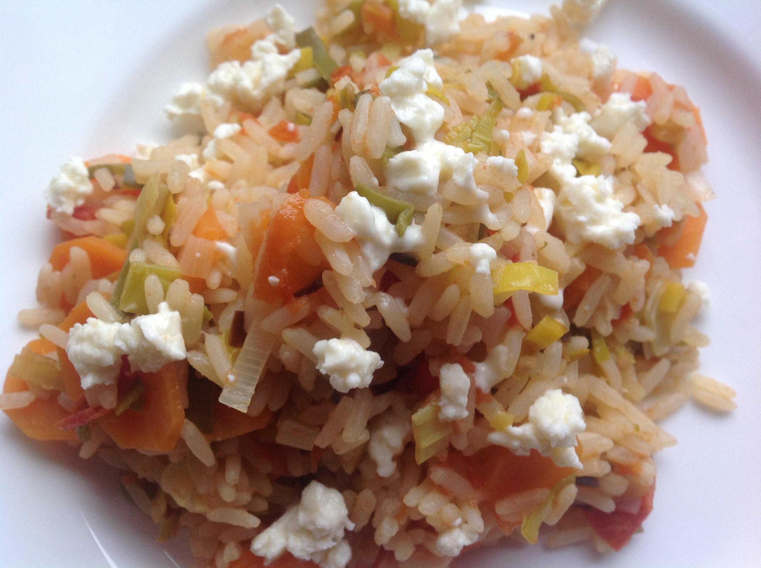 Lauch-Reis mit Schafskäse – Kochen mit der Biokiste – Rezepte für jeden Tag
